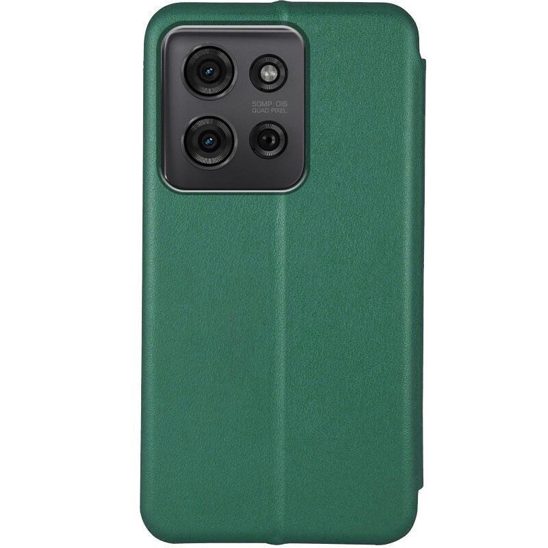 Фото Кожаный чехол-книжка Classy для Motorola Moto G75 5G (Зеленый) на vchehle.ua