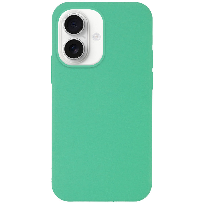 Чехол Silicone Case Full Protective (AA) NO LOGO для Apple iPhone 16 (6.1") (Зеленый / Spearmint)