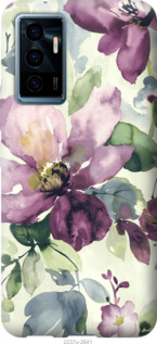 

Чехол Цветы акварелью для Vivo V23e 1378377