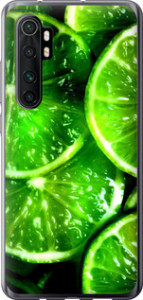 Чехол Зелёные дольки лимона для Xiaomi Mi Note 10 Lite