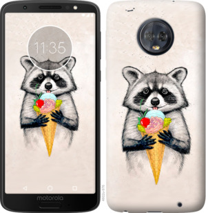

Чехол Енотик с мороженым для Motorola Moto G6 Plus 801438