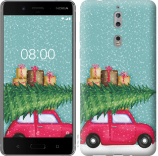 

Чехол Машина с подарками для Nokia 8 867839