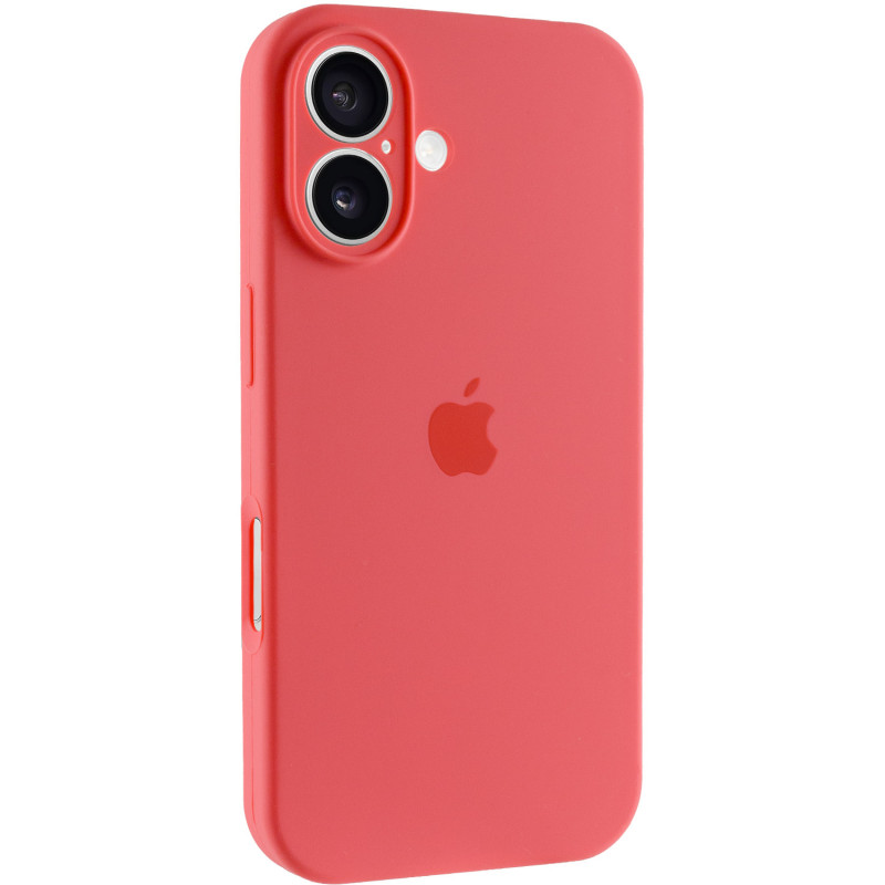 Чохол Silicone Case Full Camera Protective (AA) на Apple iPhone 16 (6.1") (Помаранчевий / Pink citrus)