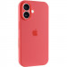 Чехол Silicone Case Full Camera Protective (AA) для Apple iPhone 16 (6.1") (Оранжевый / Pink citrus)