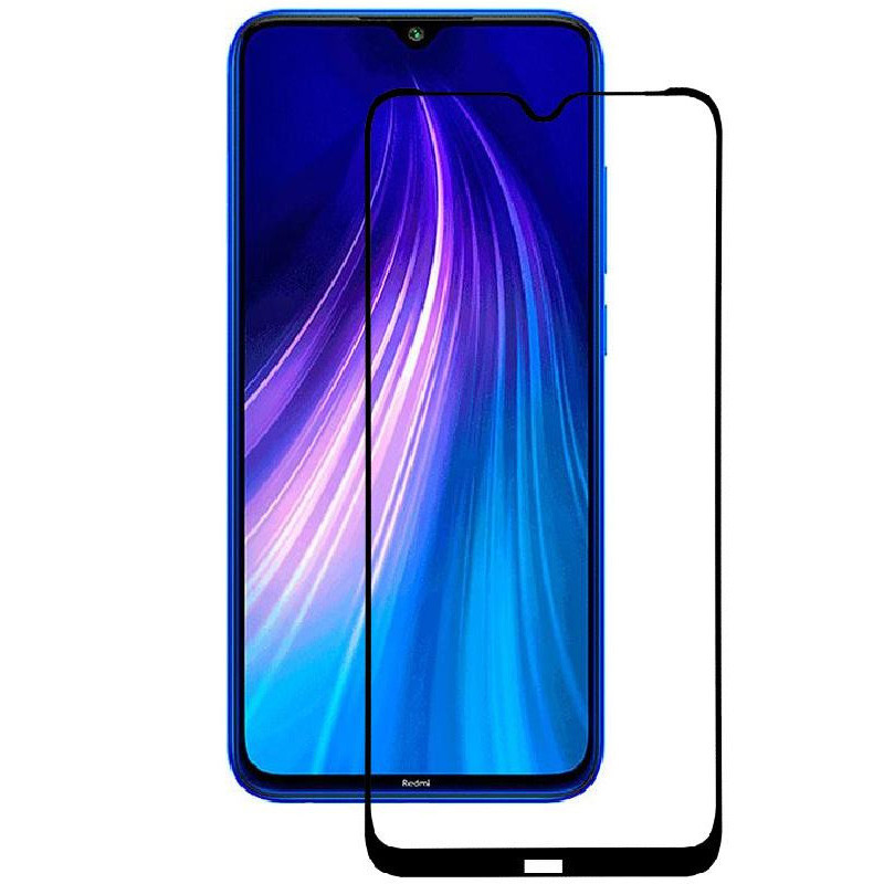 Защитное цветное стекло Mocoson 5D (full glue) для Xiaomi Redmi Note 8 / Note 8 2021
