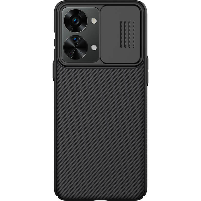 Карбонова накладка Nillkin Camshield (шторка на камеру) на OnePlus Nord 2T 5G (Чорний / Black)