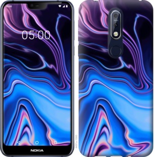 

Чехол Узор воды для Nokia 7.1 752826