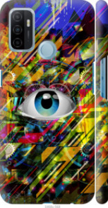 Чехол Абстрактный глаз для Oppo A53