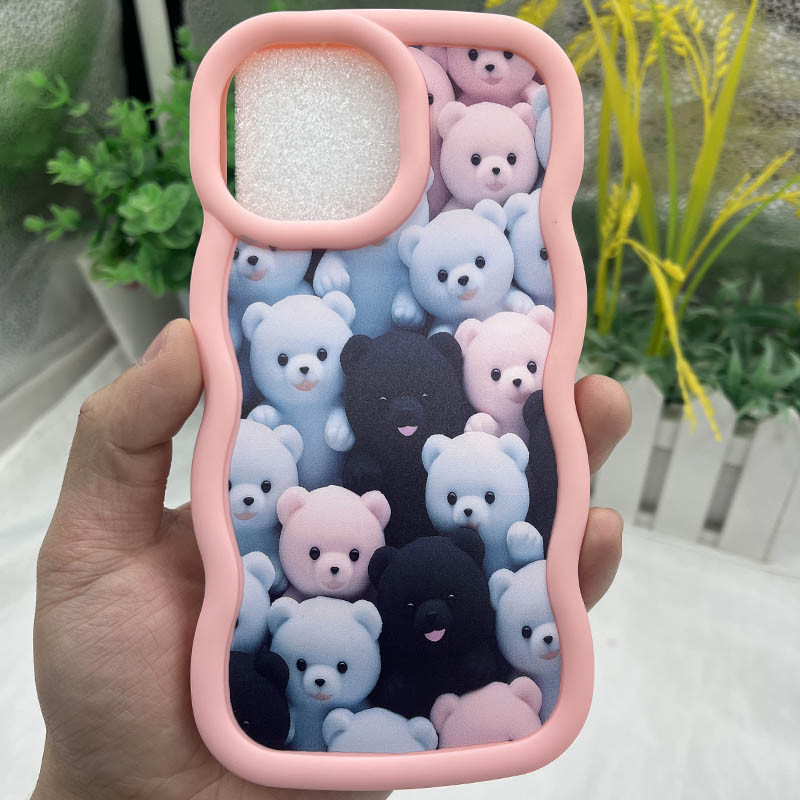 Фото Чохол TPU Cloudy Pictures на Apple iPhone 15 (6.1") (Bears) на vchehle.ua