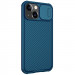 Карбоновая накладка Nillkin Camshield (шторка на камеру) для Apple iPhone 13 / 14 (6.1") (Синий / Blue) в магазине vchehle.ua