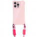 Фото Чохол TPU CrossBody with straps на Apple iPhone 13 Pro Max (6.7") (Pink) на vchehle.ua
