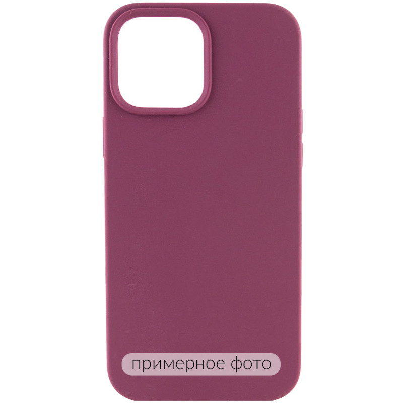 Чохол Silicone Case Full Protective (AA) NO LOGO на Apple iPhone 16 Pro Max (6.9") (Бордовий / Plum)