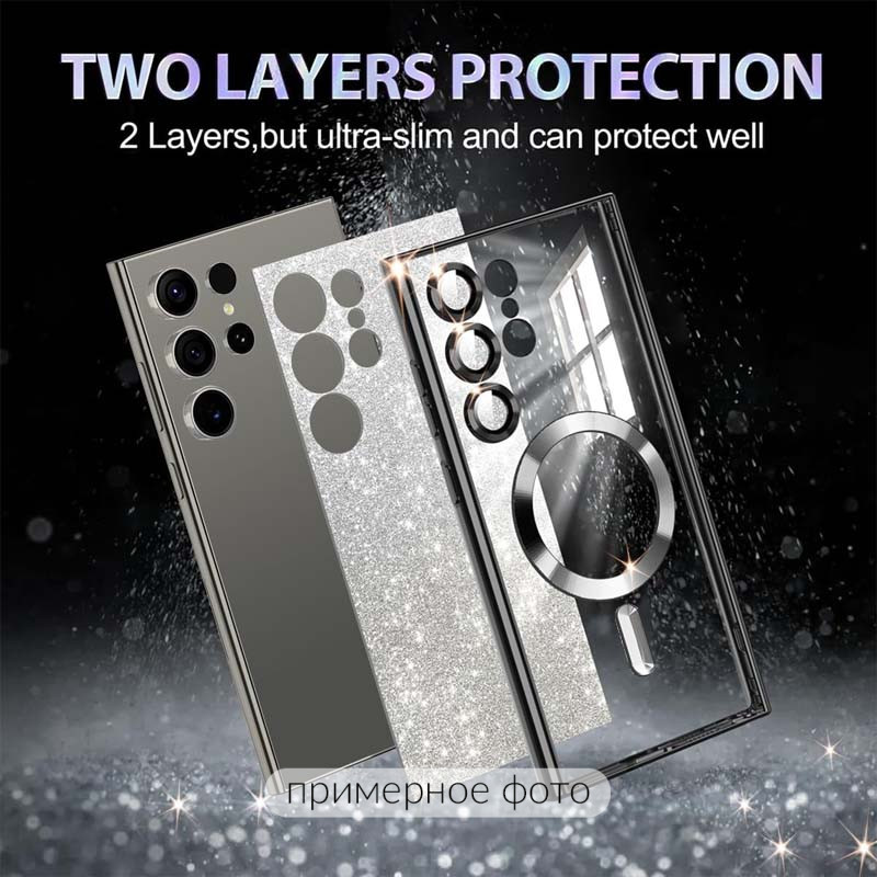 Фото TPU чохол Delight case with Magnetic Safe з захисними лінзами на камеру на Samsung Galaxy S21 (Чорний / Black) на vchehle.ua