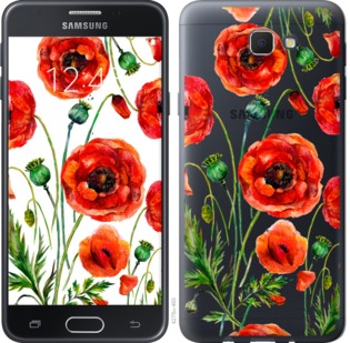 

Чехол Нарисованные маки для Samsung Galaxy J5 Prime 743821