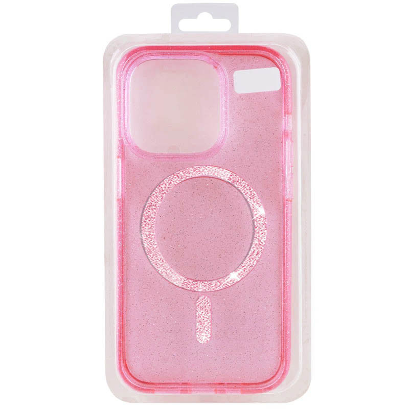 Фото Чехол TPU Eclipse Sparkle (MagFit) для Apple iPhone 14 Pro Max (6.7") (Pink) на vchehle.ua