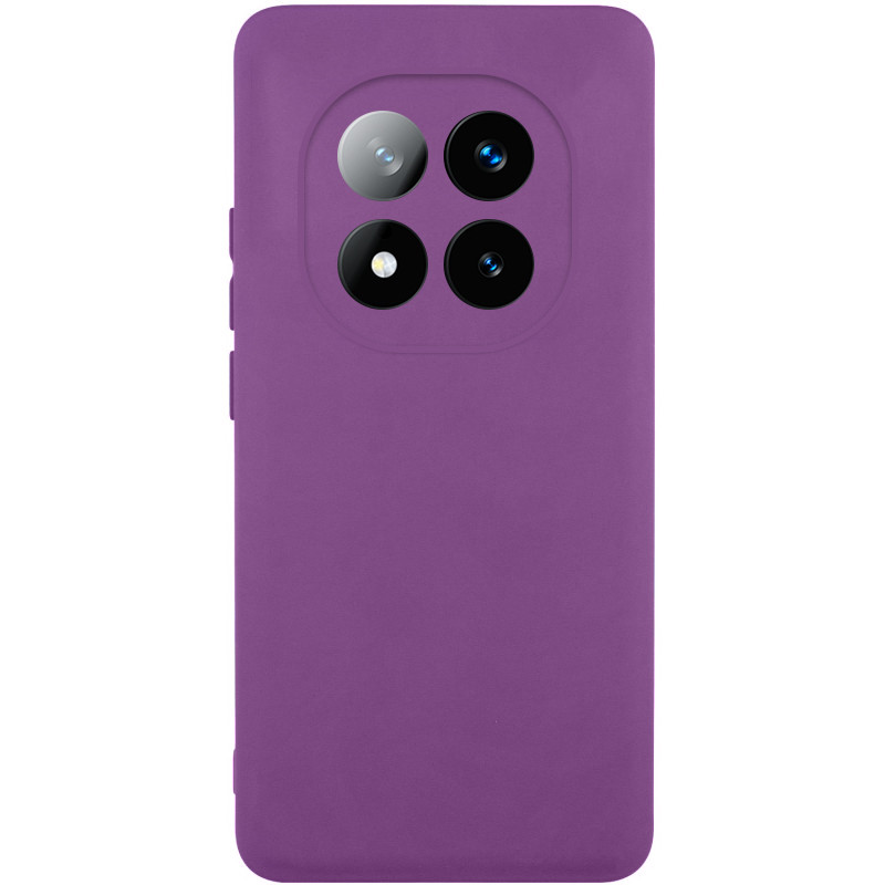 Чехол Silicone Cover Lakshmi Full Camera (AAA) для Xiaomi Redmi Note 14 Pro 4G (Сливовый / Purple)