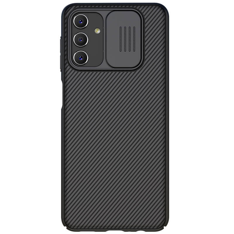 Карбоновая накладка Nillkin Camshield (шторка на камеру) для Samsung Galaxy A04s (Черный / Black)