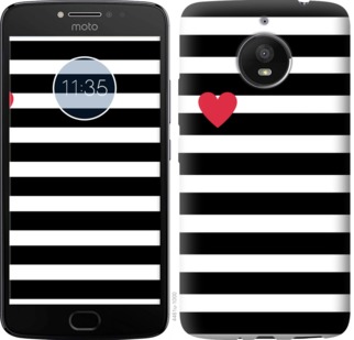 

Чехол Черно-белые полосы для Motorola Moto E4 Plus 752146