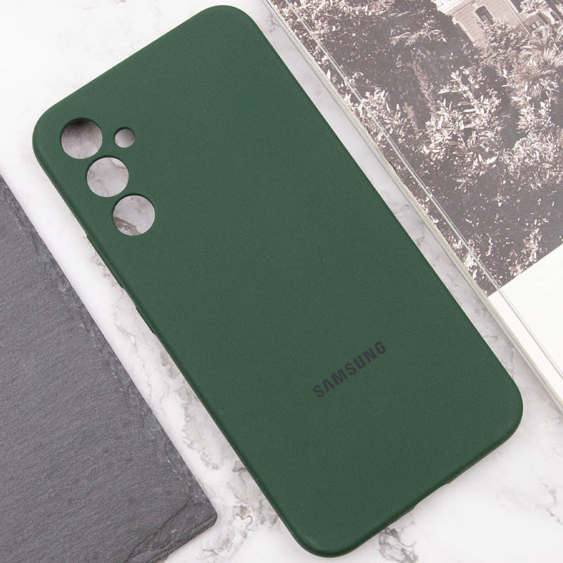 Купить Чехол Silicone Cover Lakshmi Full Camera (AAA) with Logo для Samsung Galaxy A36 (Зеленый / Cyprus Green) на vchehle.ua