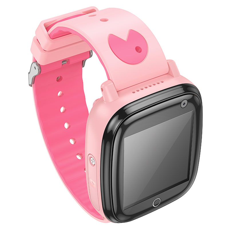 Фото Детские cмарт-часы Hoco Y100 with call function (Pink) на vchehle.ua