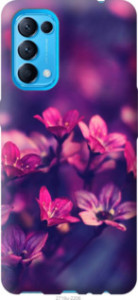 Чехол Пурпурные цветы для Oppo Reno5