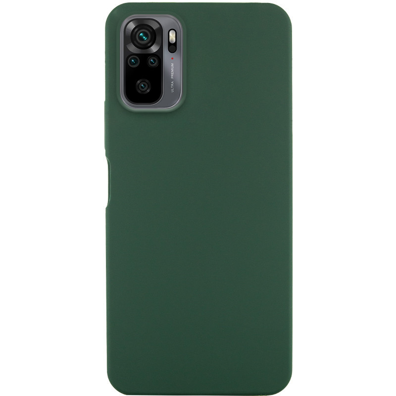 Чохол Silicone Cover Lakshmi (AA) на Xiaomi Redmi Note 10 / Note 10s / Poco M5s (Зелений / Dark green)