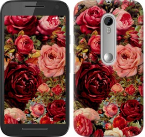 Чохол Квітучі троянди на Motorola Moto G3