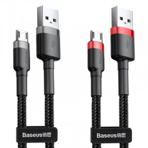 Дата кабель Baseus Cafule MicroUSB Cable 1.5A (2m) (CAMKLF-C)