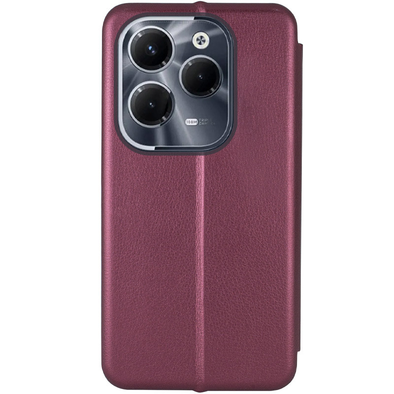 Фото Шкіряний чохол-книжка Classy на Infinix Hot 40 / 40 Pro / Tecno Spark 20 Pro (Бордовий) на vchehle.ua