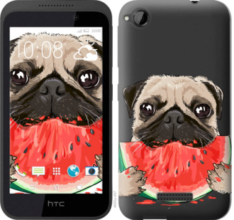 

Чехол Мопс и арбуз для HTC Desire 320 843537