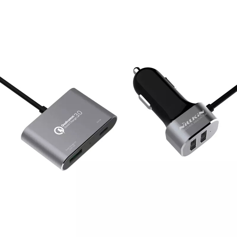 АЗП Nillkin PowerShare 57W (3*USB+1Type-C) (NKC05) (Grey)