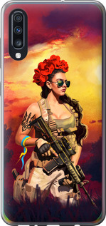 Чехол Украинка с оружием для Samsung Galaxy A70 2019 A705F
