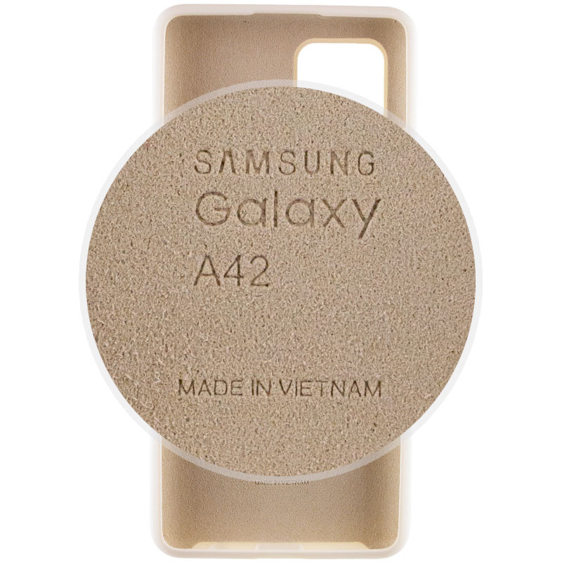 Фото Чохол Silicone Cover Full Protective (AA) на Samsung Galaxy A42 5G (Білий / White) в маназині vchehle.ua