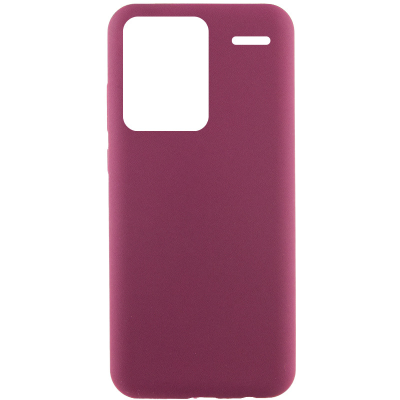 Чехол Silicone Cover Lakshmi (AAA) для Xiaomi Redmi Note 13 Pro+ (Бордовый / Plum)