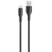 Дата кабель USAMS US-SJ502 U68 USB to MicroUSB (1m) (Чорний)