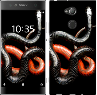 

Чехол Красно-черная змея на черном фоне для Sony Xperia XA2 H4113 659633