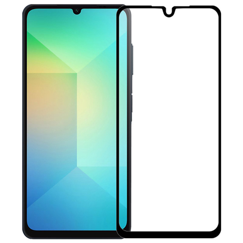 Захисне скло 2.5D CP + (full glue) на Samsung Galaxy A26 5G (Чорний)