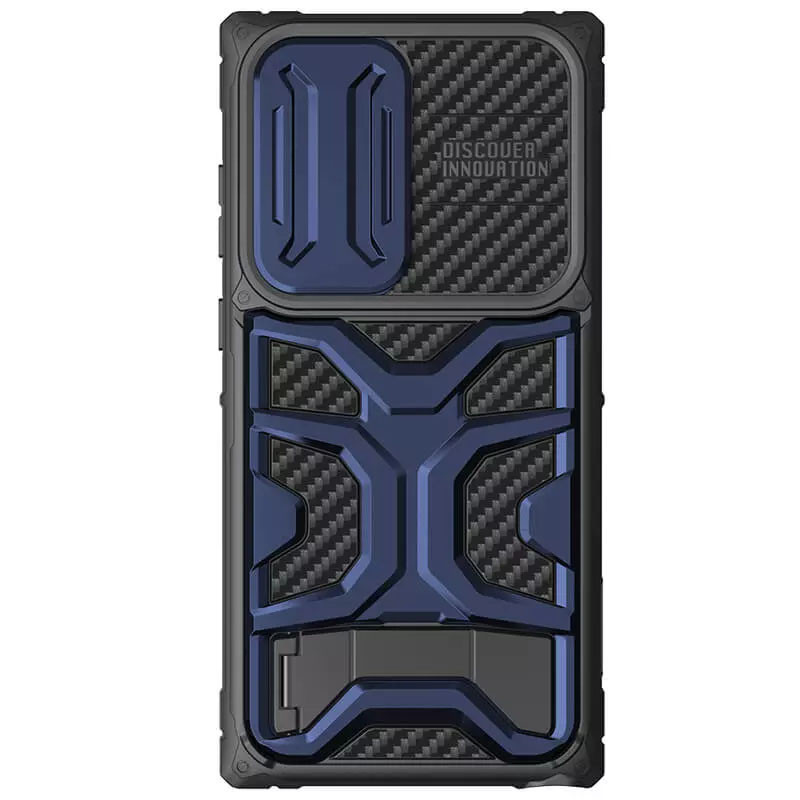 Фото TPU+PC чохол Nillkin CamShield Adventurer Pro (шторка на камеру) на Samsung Galaxy S23 Ultra (Interstellar Blue) на vchehle.ua