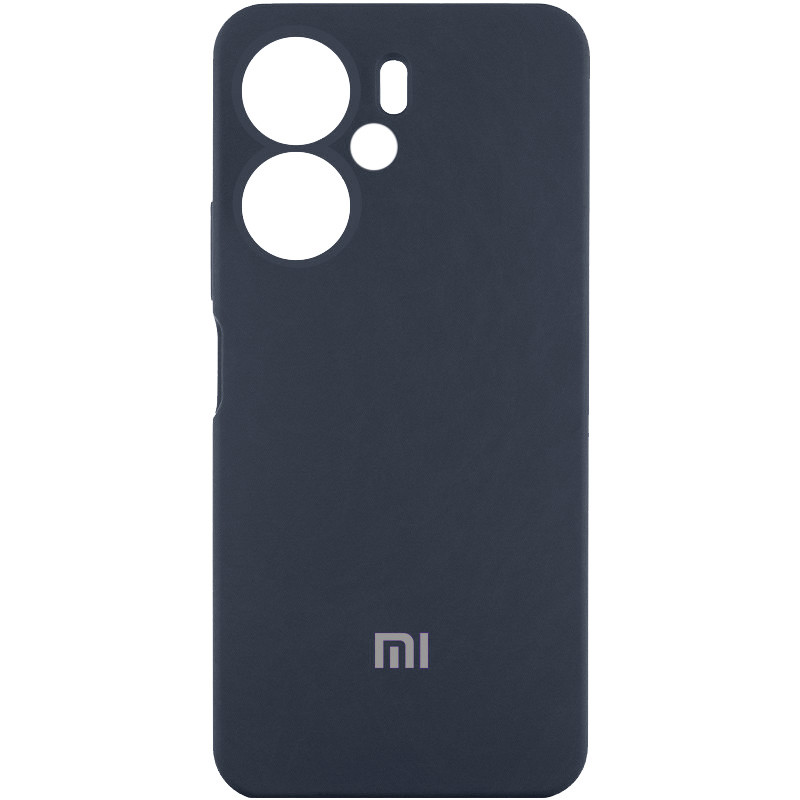 Чехол Silicone Cover Lakshmi Full Camera (AAA) with Logo для Xiaomi Redmi 13C 4G/5G / Poco C65/M6 5G (Серый / Dark Gray)