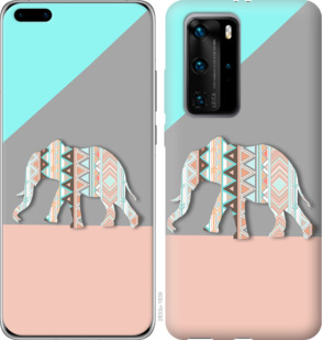 

Чехол Узорчатый слон для Huawei P40 Pro 934299