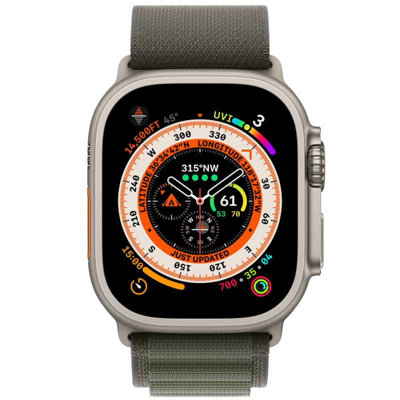 Фото Ремінець Alpine Loop для Apple watch 42mm/44mm/45mm/49mm (m/l) (Зелений / Green) на vchehle.ua