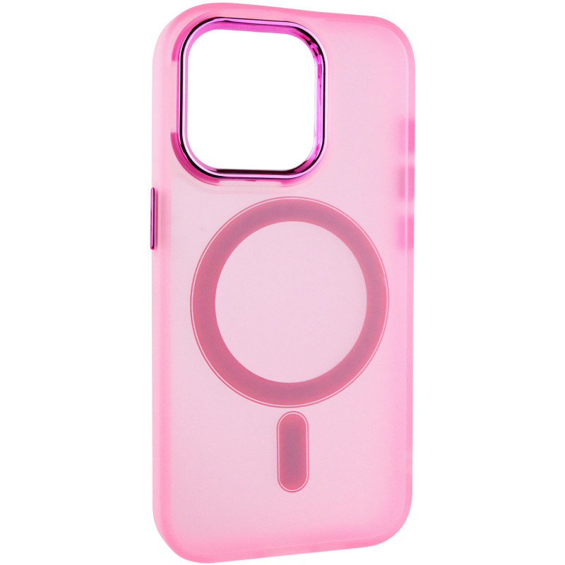 Фото Чехол TPU+PC Lily with Magnetic safe для Apple iPhone 15 Pro (6.1") (Light Pink) на vchehle.ua