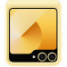 Кожаный чехол Leather Case (AAA) для Samsung Galaxy Z Flip6 (Yellow) в магазине vchehle.ua