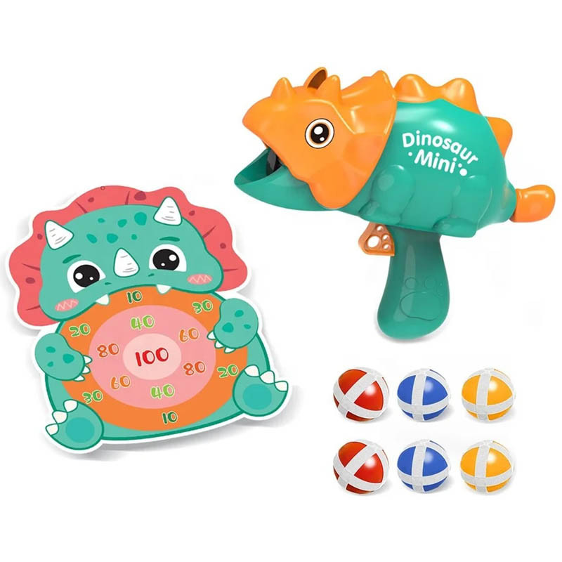 Интерактивная игра Dinosaur Athletics Gun на липучках + мишень