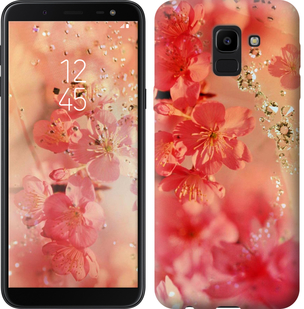 

Чехол Розовые цветы для Samsung Galaxy J6 2018 650283