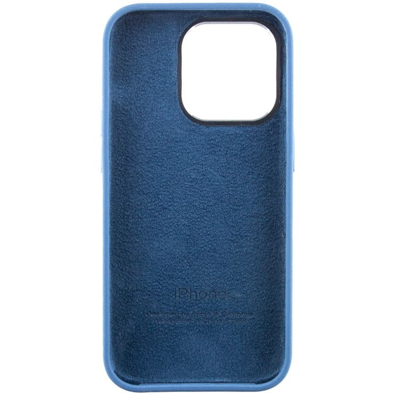 Чохол Silicone Case Metal Buttons (AA) на Apple iPhone 13 Pro (6.1") (Синій / Blue Jay) в магазині vchehle.ua