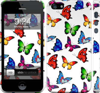 

Чехол Красочные мотыльки для iPhone 5 881171