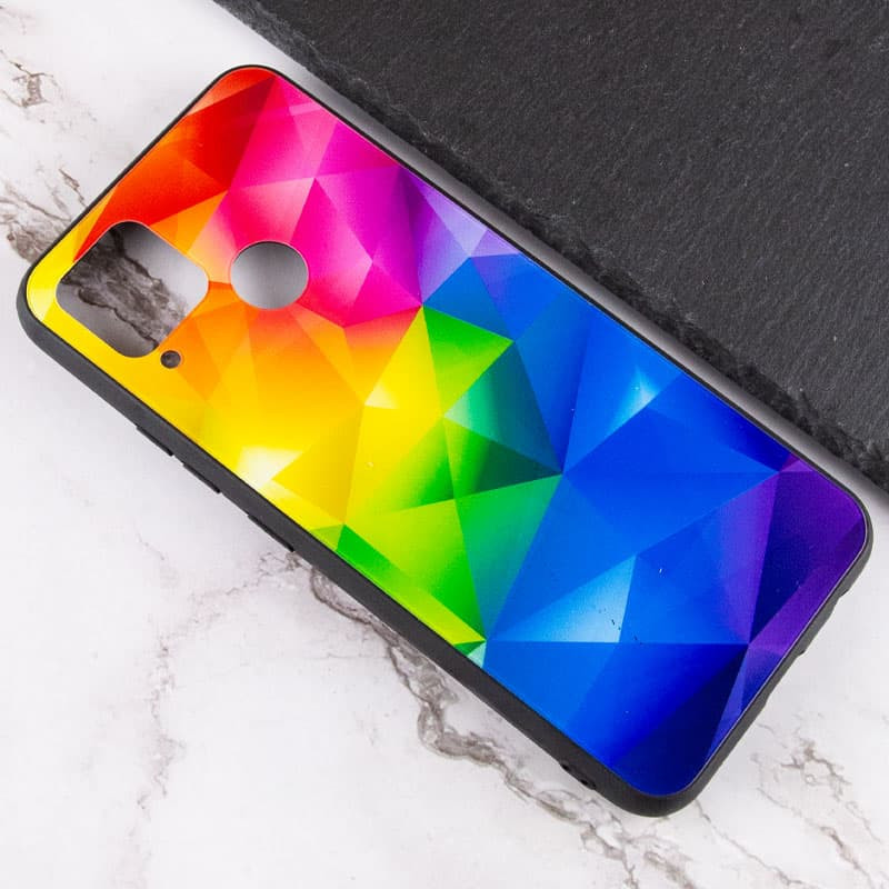 Фото TPU+Glass чохол Diversity на Realme C15 / C12 (Rainbow) в маназині vchehle.ua