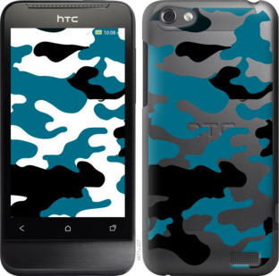 

Чохол Камуфляж прозорий фон на HTC One V t320e 912910