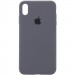 Чохол Silicone Case Full Protective (AA) на Apple iPhone XR (6.1") (Сірий / Dark Grey)